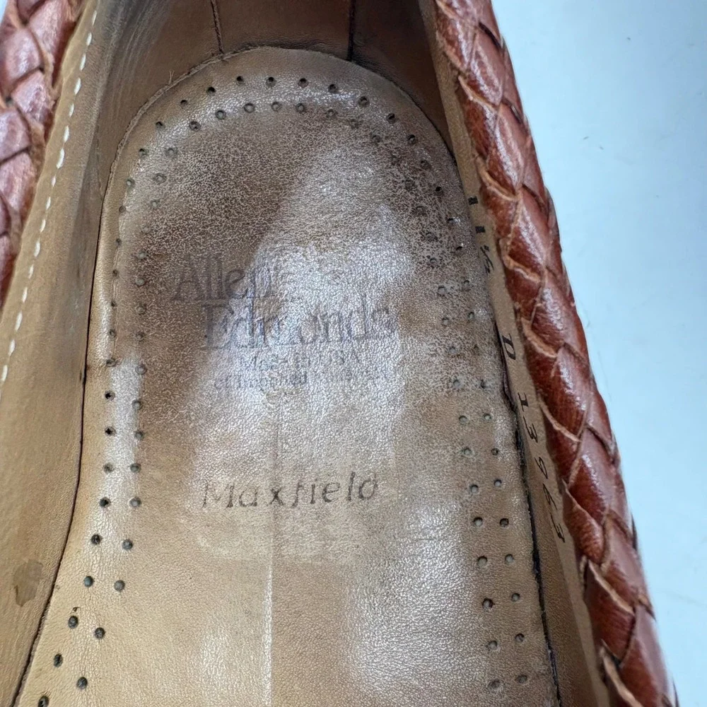 Allen Edmonds Maxfield Tassel Loafers Mens Size 11.5 D Brown‎ Leather Classic